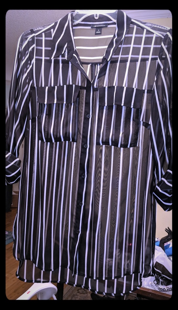 I ❤️ RONSON Semi Sheer Long Sleeve Blouse